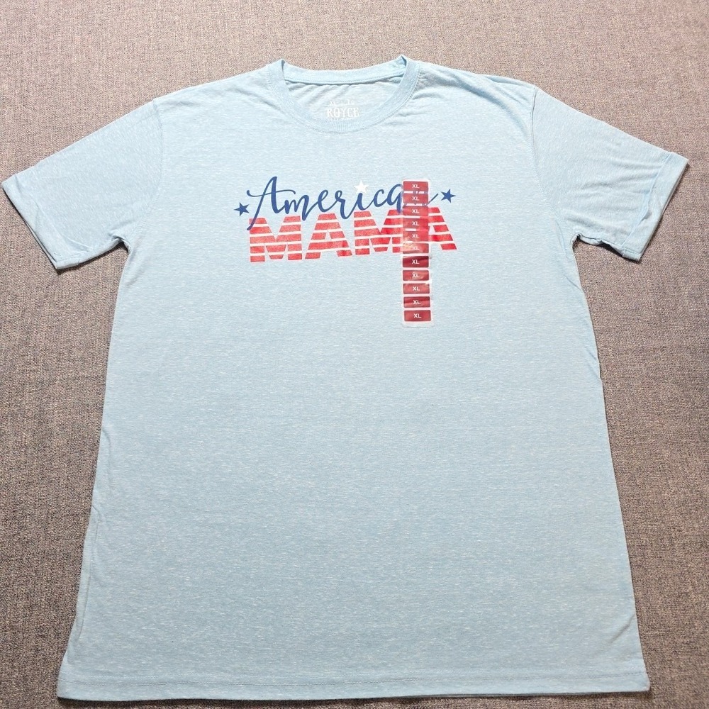 Royce Brand Shirt Womens American Mama Patriotic Size XL
